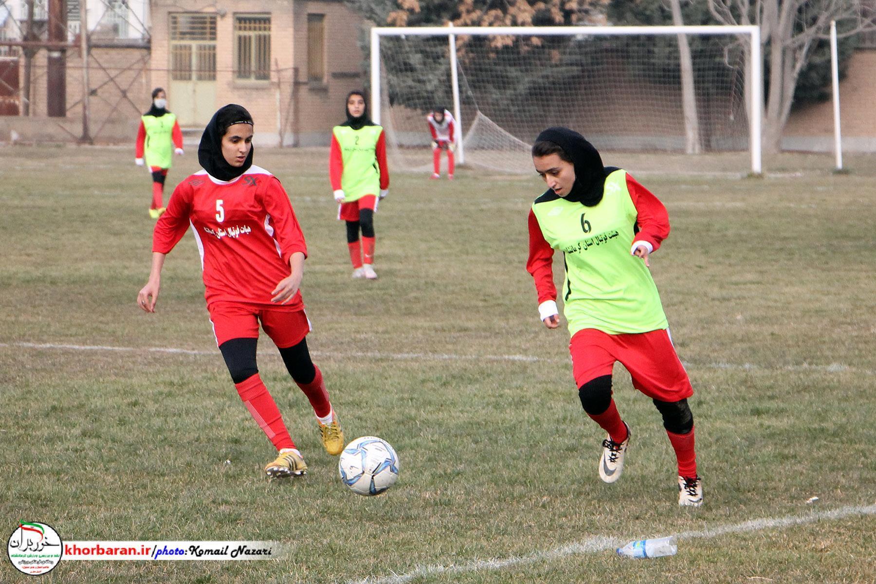 اردوی استعدادیابی فوتبال دختران کشور در کرمانشاه