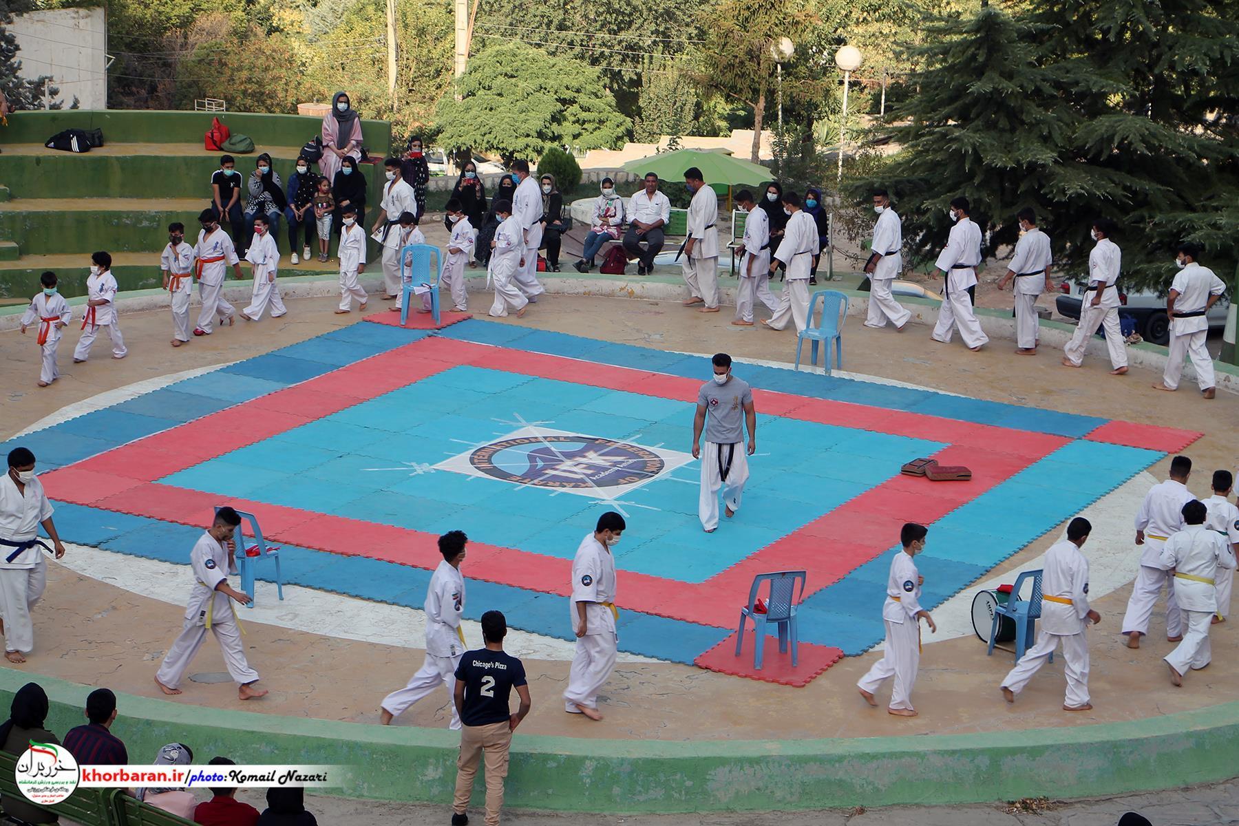  برنامه کاراته در پارک به همت سبک ifk کیوکوشین کرمانشاه