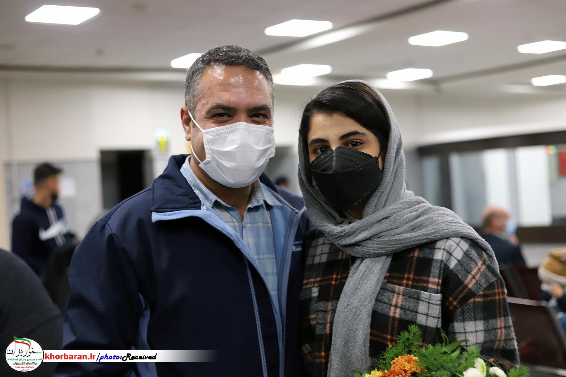  مراسم استقبال از مدال آوران کاراته قهرمانی آسیا در فرودگاه شهید اشرفی