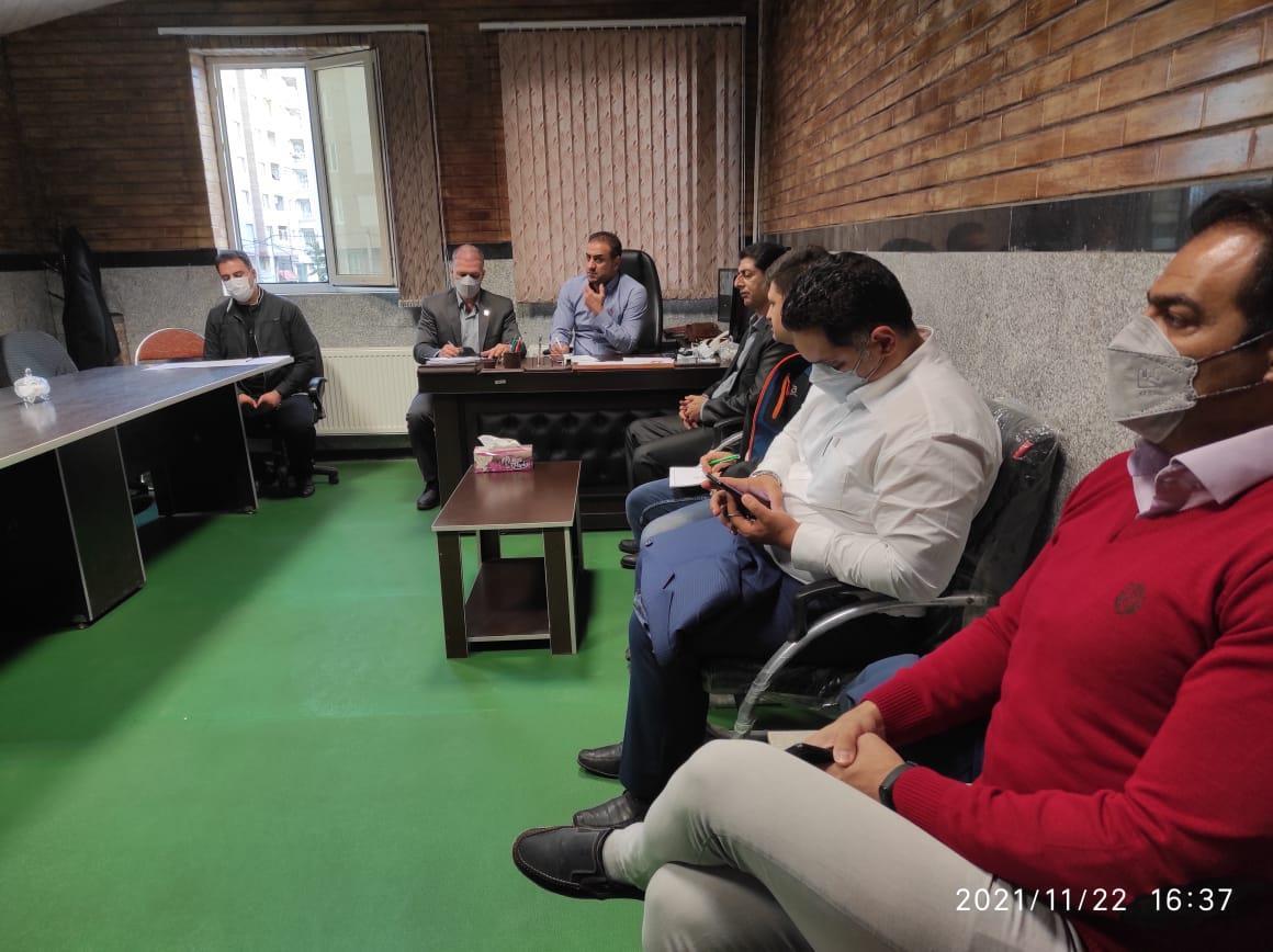 جلسه هیات کاراته با مسئولین سبک های آزاد