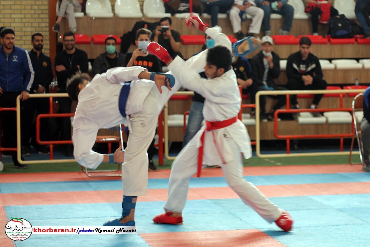 مسابقات کاراته قهرمانی استان کرمانشاه برگزار شد 