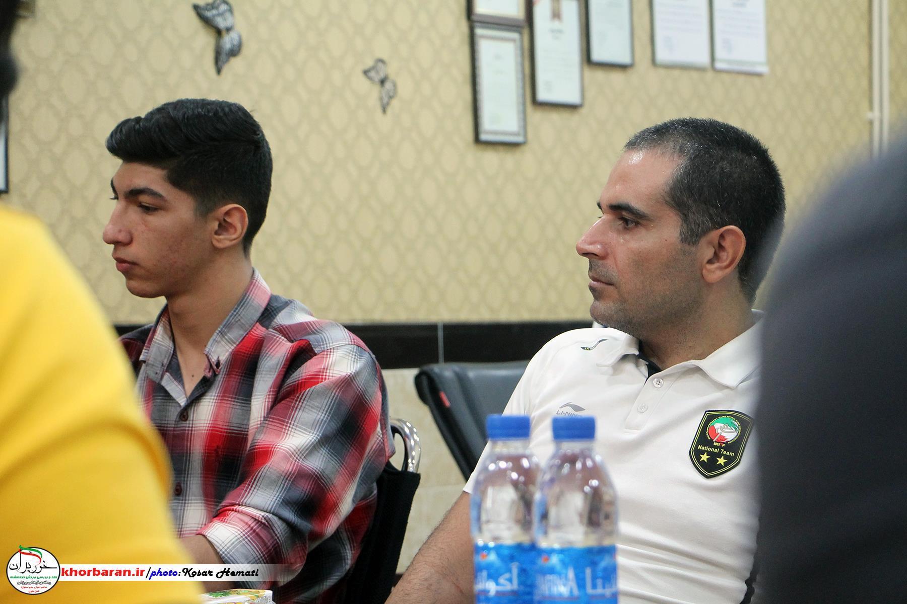  نشست انجمن ورزشی نویسان با هیات تکواندو استان کرمانشاه