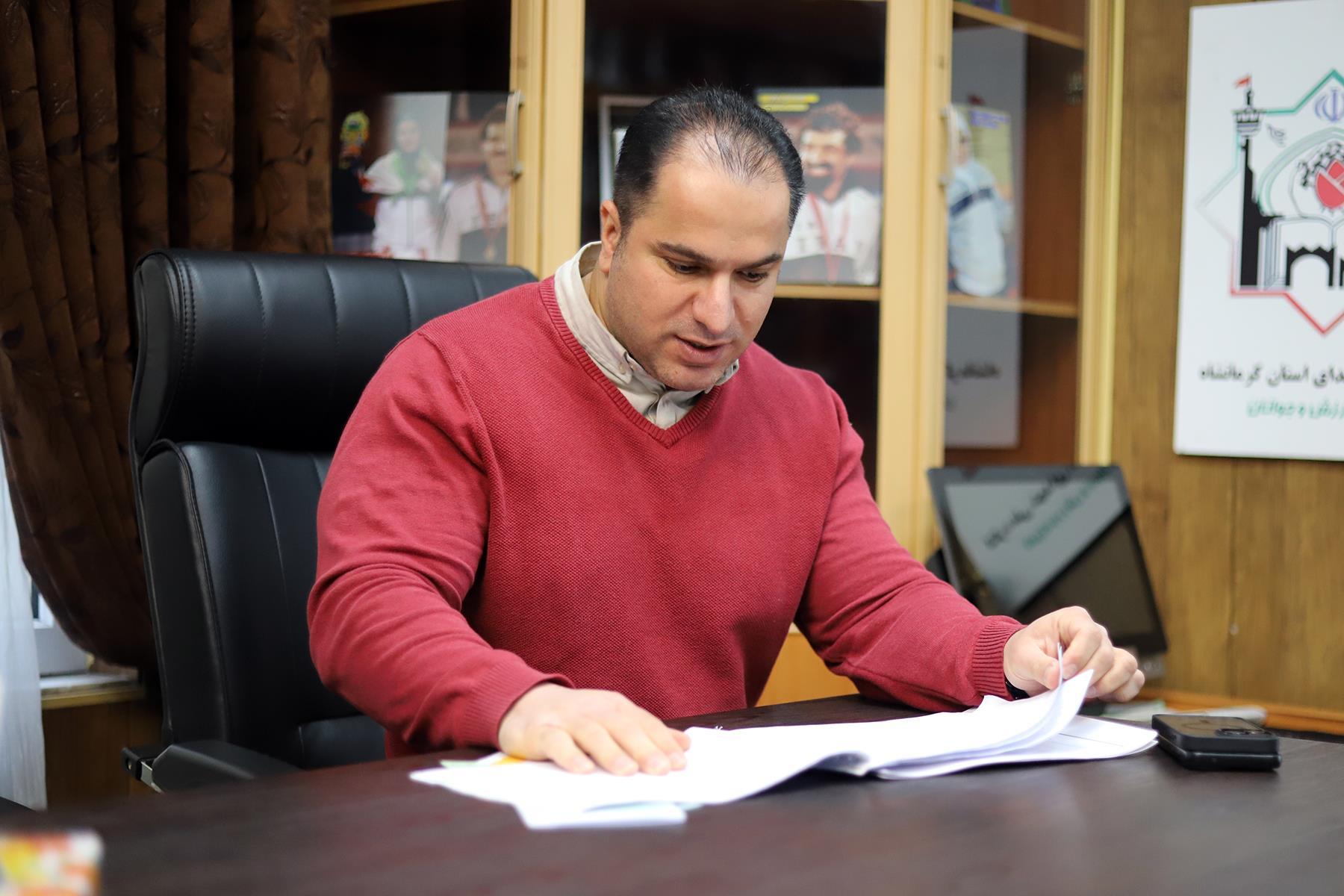 مجتبی همتیان رئیس هیات کونگ فو استان کرمانشاه