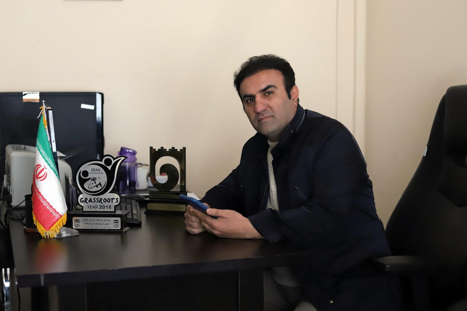 نریمان رحمانی رئیس هیات همگانی استان کرمانشاه