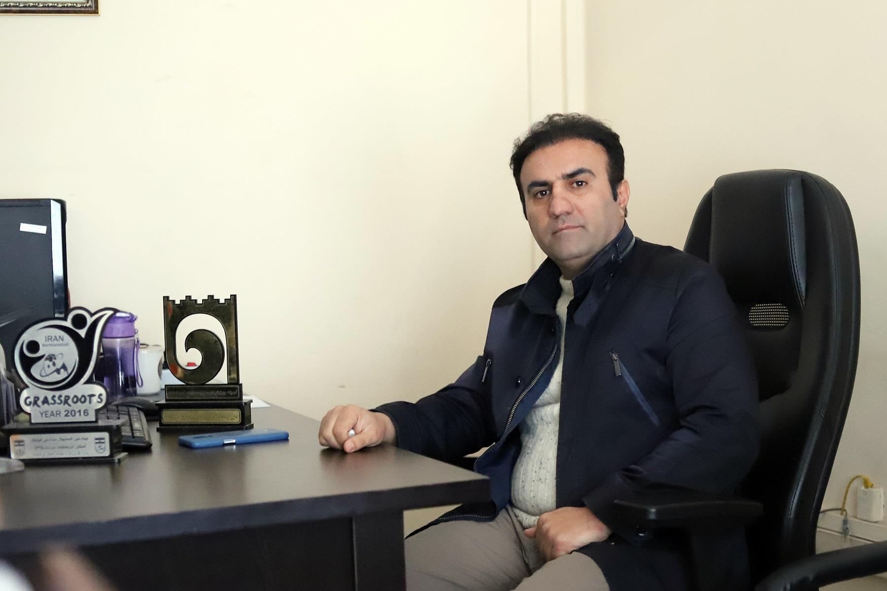 نریمان رحمانی رئیس هیات همگانی استان کرمانشاه