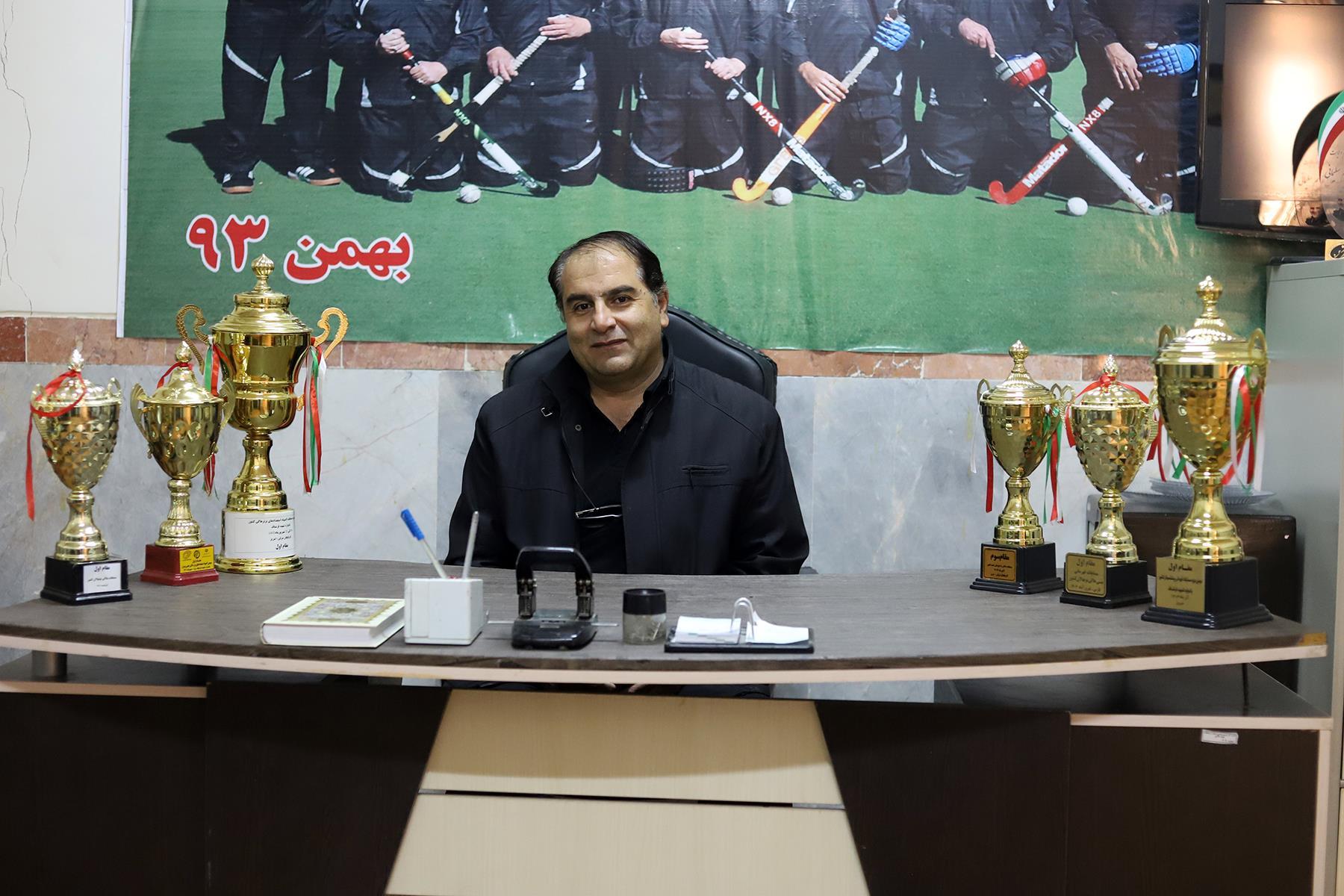 وحید اردلانی رئیس هیات هاکی کرمانشاه