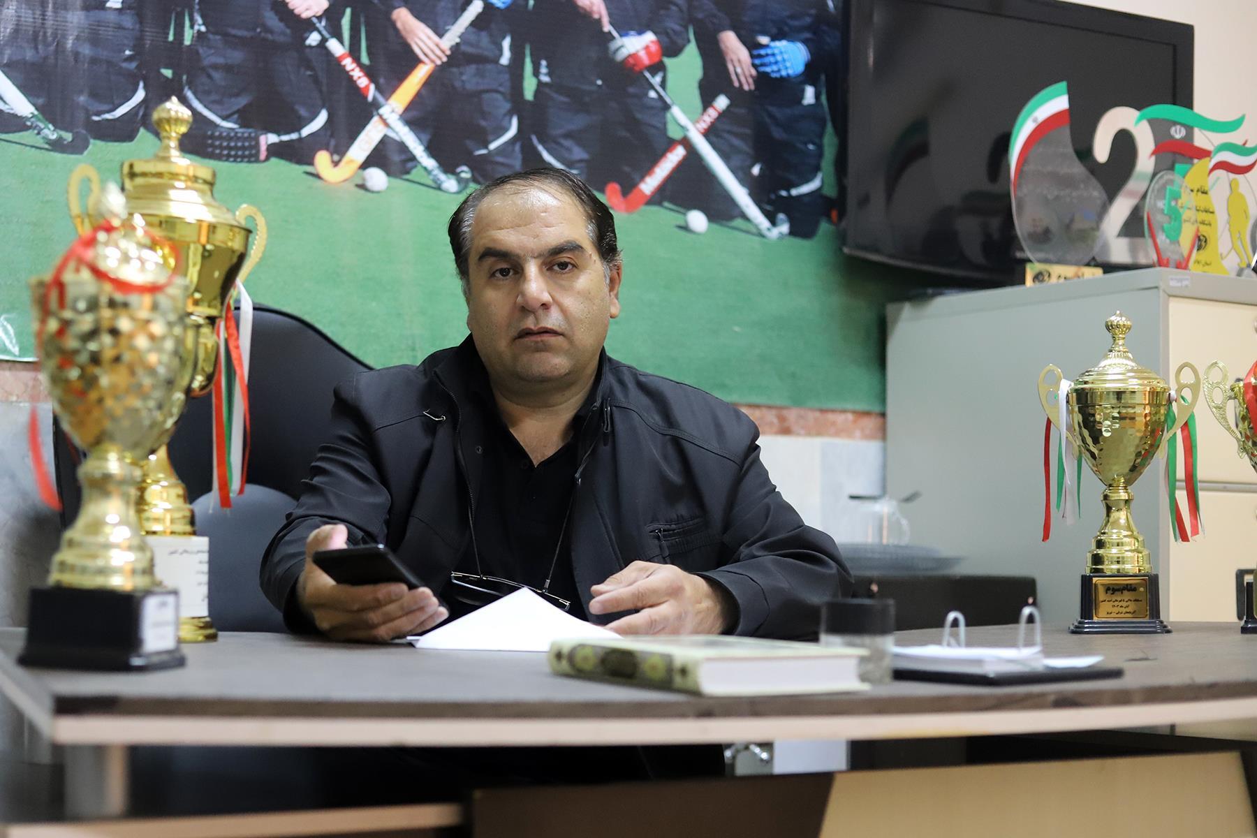 وحید اردلانی رئیس هیات هاکی کرمانشاه