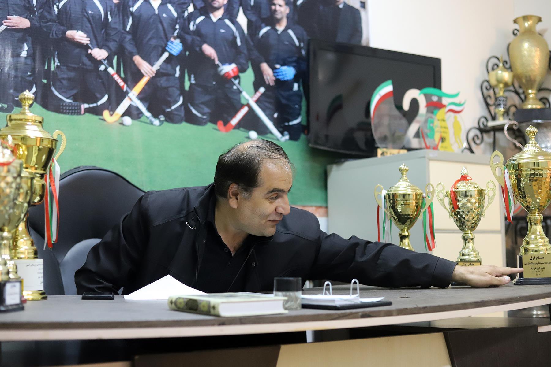 وحید اردلانی رئیس هیات هاکی کرمانشاه