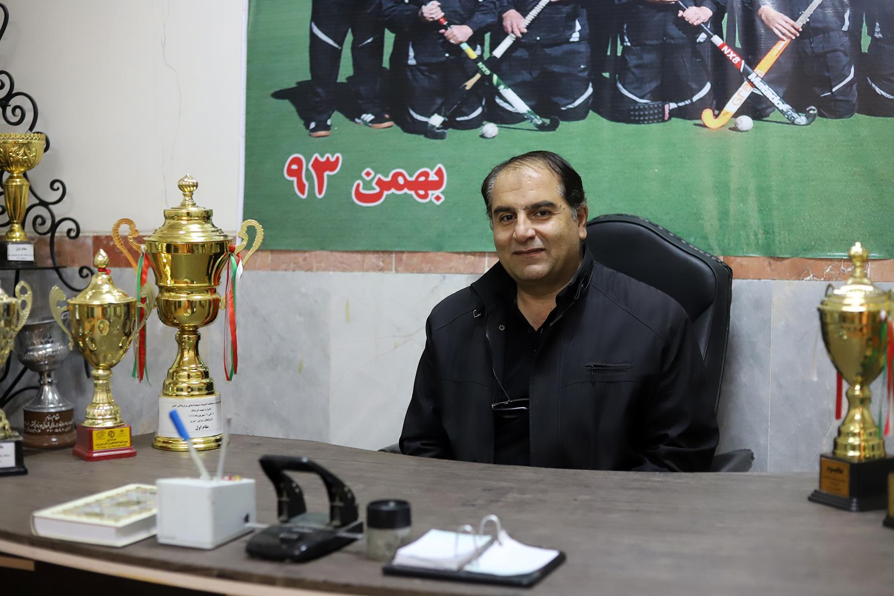 وحید اردلانی رئیس هیات هاکی کرمانشاه