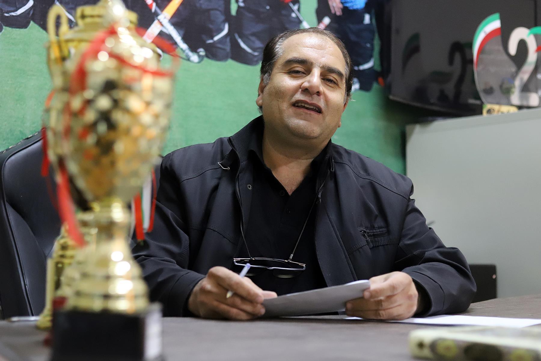 وحید اردلانی رئیس هیات هاکی کرمانشاه