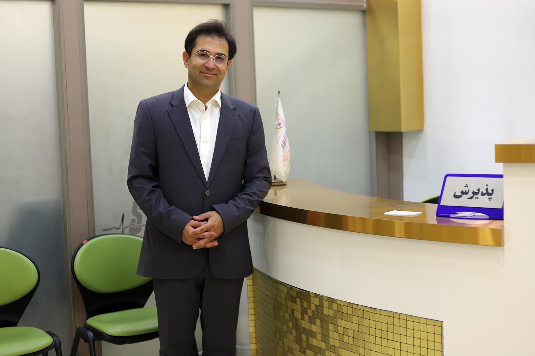 امید قادری رئیس هیات پزشکی ورزشی کرمانشاه