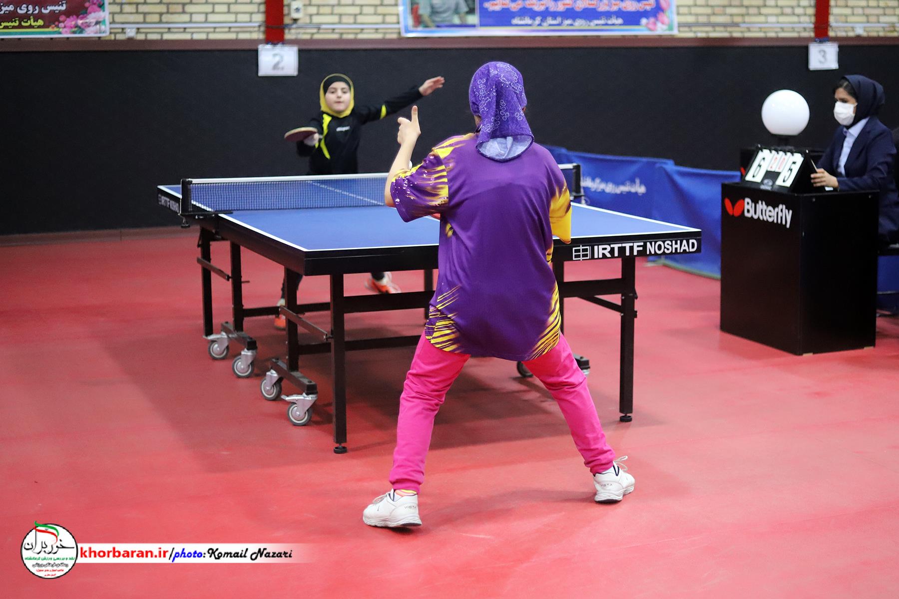  مسابقات تنیس روی میز هوپس دختران کشور درکرمانشاه