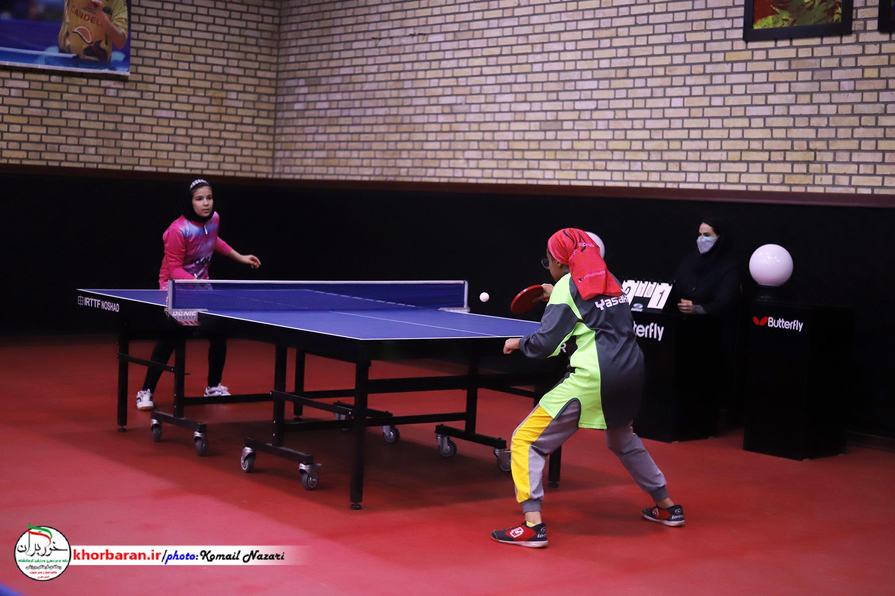 مسابقات تنیس روی میز هوپس دختران کشور درکرمانشاه 