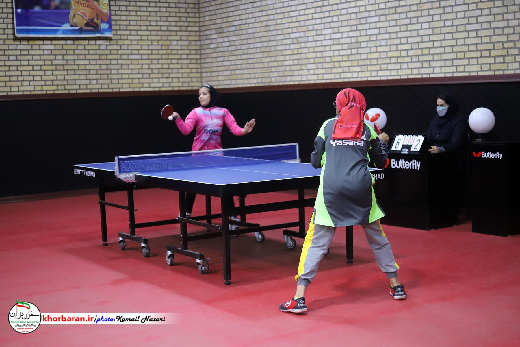 مسابقات تنیس روی میز هوپس دختران کشور درکرمانشاه 