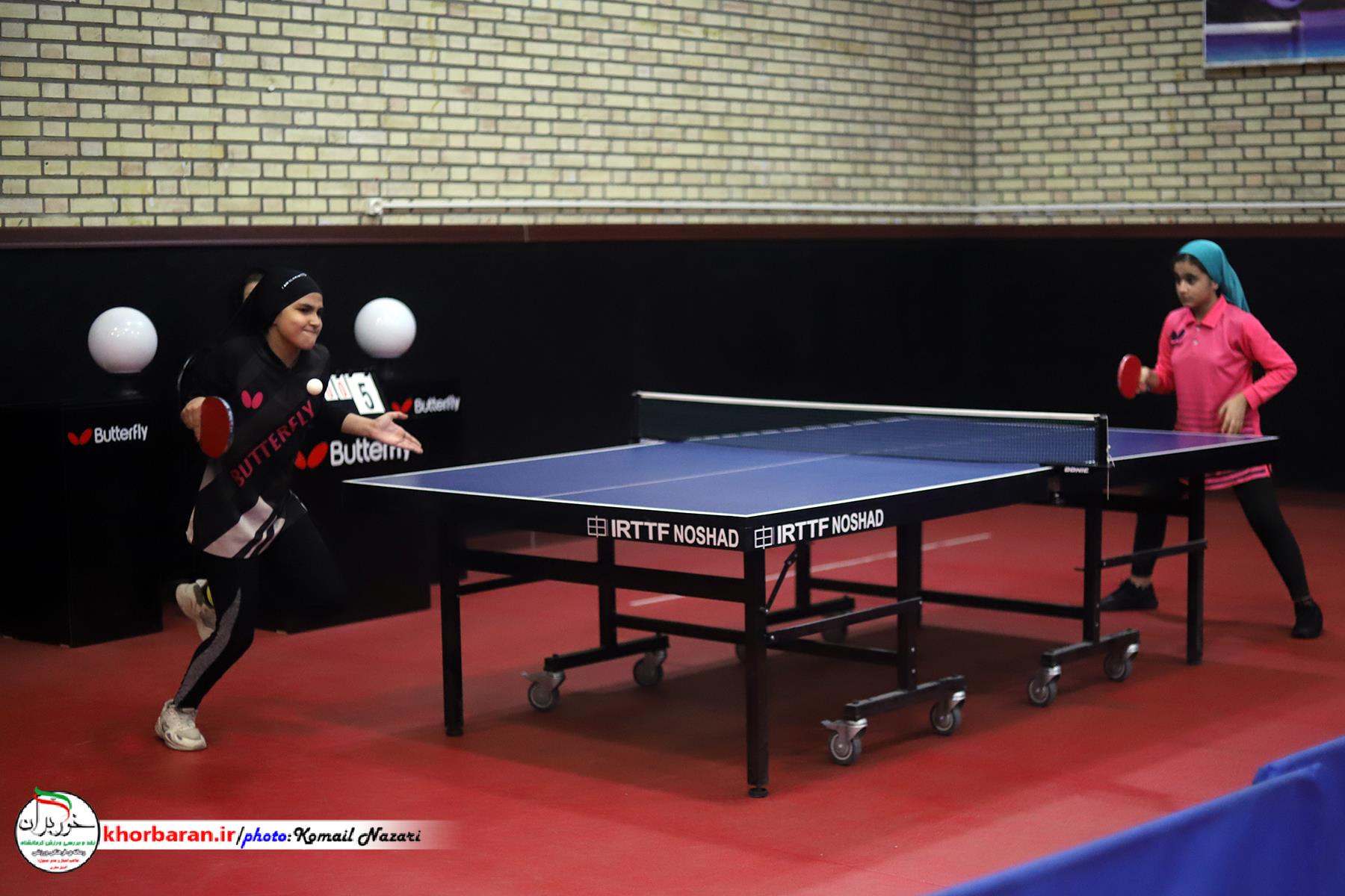 مسابقات تنیس روی میز هوپس دختران کشور درکرمانشاه 